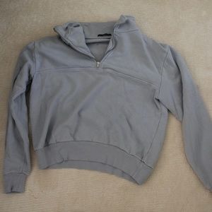Brandy Melville Light Blue Quarter Zip